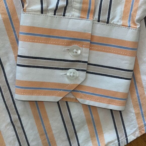 VINTAGE UNIONBAY Clemson pale orange LONG SLEEVE COTTON BUTTON DOWN SHIRT SIZE M - Picture 6 of 6